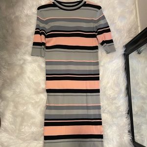 Vici Collection, multi colored fitted dress, size medium